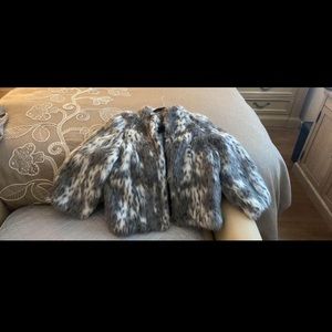 Faux fur coat never worn
